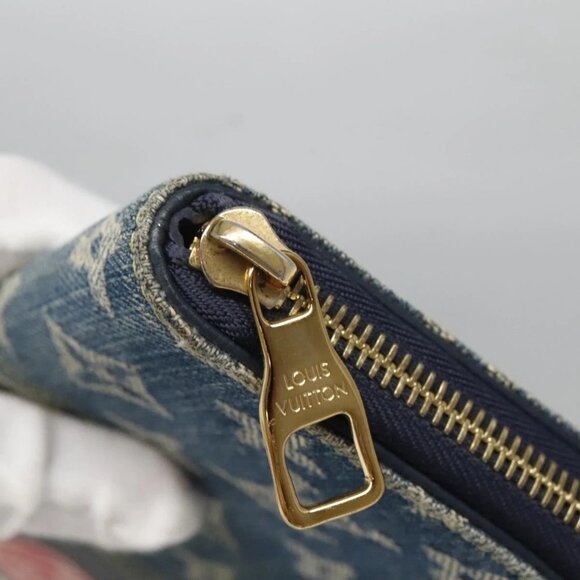 LOUIS VUITTON x NIGO LV Squared Zippy Wallet Blue M81107 LV Auth 139994 - Picture 9 of 16